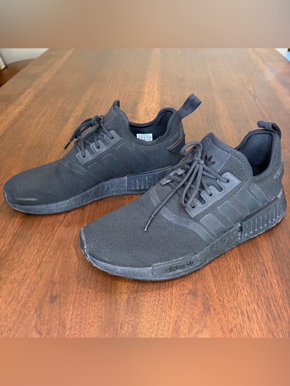 Adidas Originals NMD R1 Primeblue Triple Black GZ9256 Men's 9.5 US Shoes *READ*